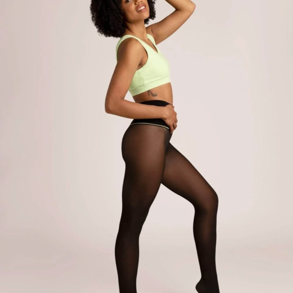 NEW Sheertex Black Classic Sheer Tights, S